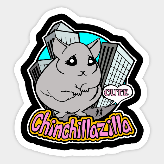 chinchillazilla Sticker by thesevereson